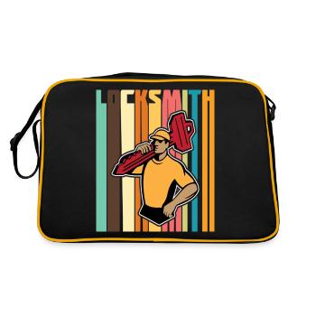 Locksmith Professional Lock Picker - Retro Tasche - Schwarz/Gold - Hinten