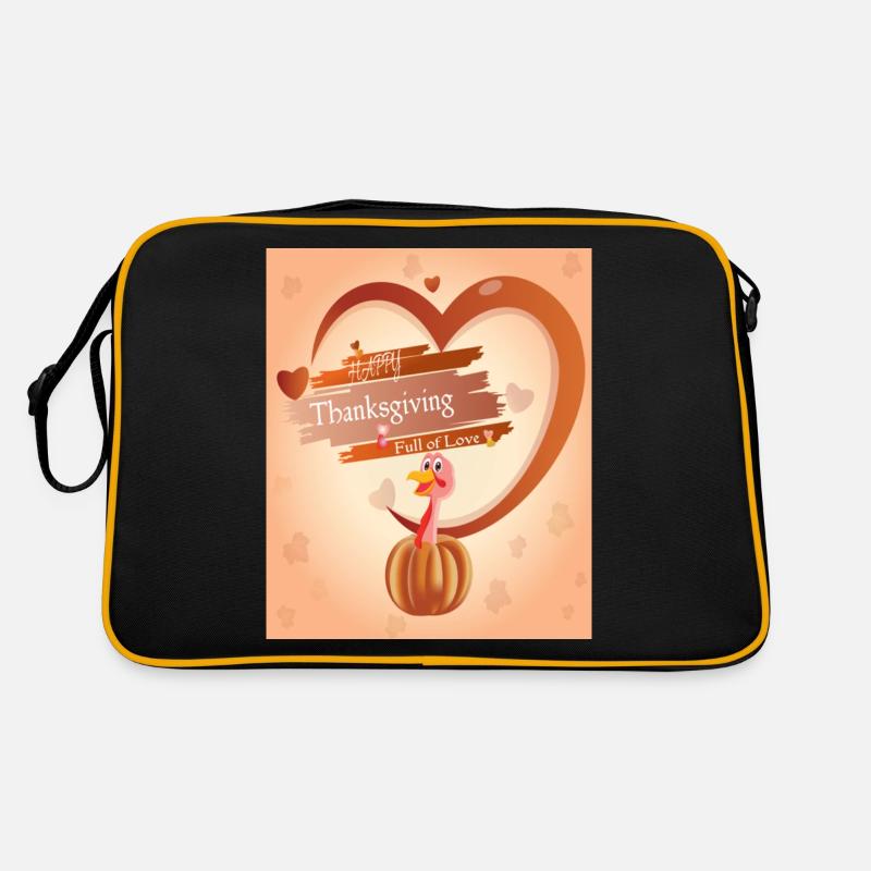 Thanksgiving T Shirt Retro Tasche