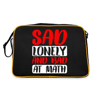 Sad Lonely And Bad At Math 2 - Retro Bag - black/gold - Back