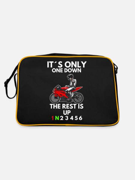Motorcycle Lifestyle / Motorcycle / Motorcycle biker - Retro Bag - black/gold