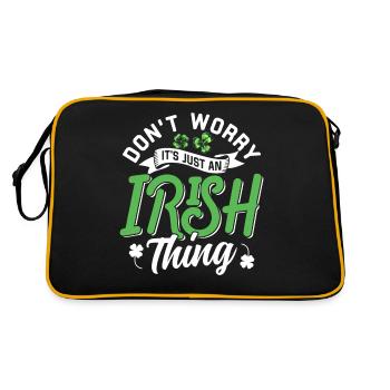 Don't worry that's just an Irish quirk Irish - Retro Bag - black/gold - Back