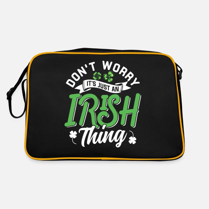 Don't worry that's just an Irish quirk Irish Retro Bag