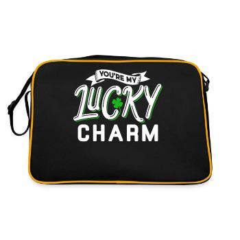 Tu es mon porte-bonheur irlandais irlandais irlandais - Sac Retro - noir/or - Dos