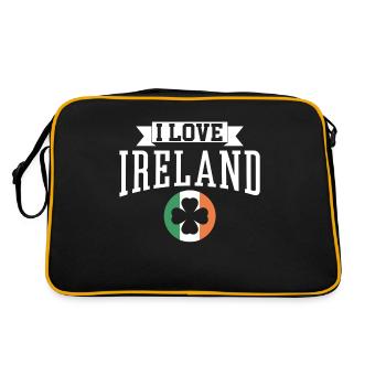 J’adore l’Irlande Saint-Patrick Irlandais irlandais - Sac Retro - noir/or - Dos
