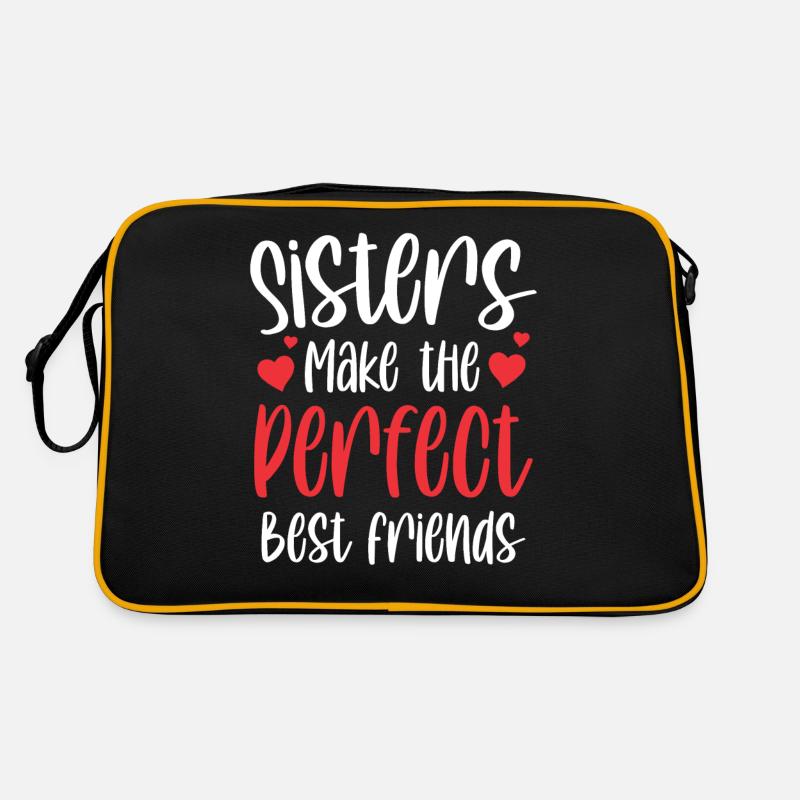 Les sœurs sont les meilleures amies parfaites Sac Retro