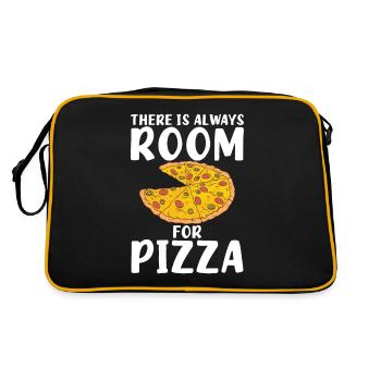 Snack Pizzalove Pizza Lover Cadeau - Sac Retro - noir/or - Dos