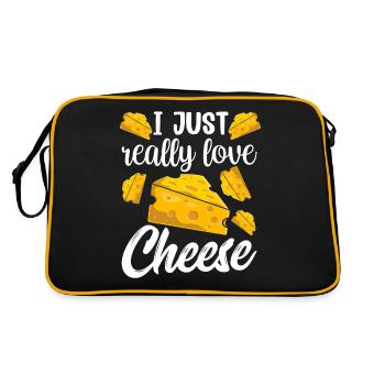 J’adore le fromage juste très dictons amateurs sucrés - Sac Retro - noir/or - Dos