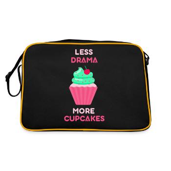 Moins de drame Plus de cupcakes Sweet Lovers Cupcake - Sac Retro - noir/or - Dos