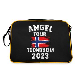 TRONDHEIM 2023 Angel Tour Norwegen - Retro Tasche - Schwarz/Gold - Hinten