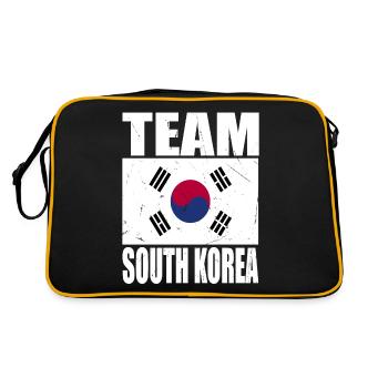 Équipe de Corée du Sud de football - Sac Retro - noir/or - Dos