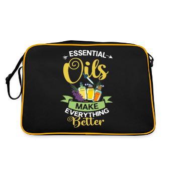 Essential Oil Diffuser Aromatherapy Plants - Retro Bag - black/gold - Back