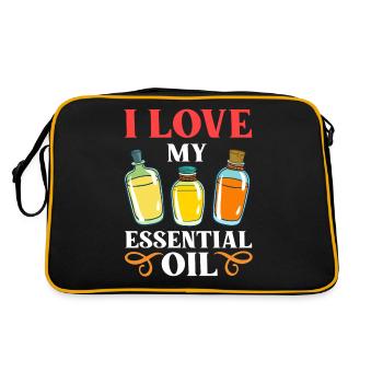 Essential Oil Diffuser Aromatherapy Plants - Retro Bag - black/gold - Back