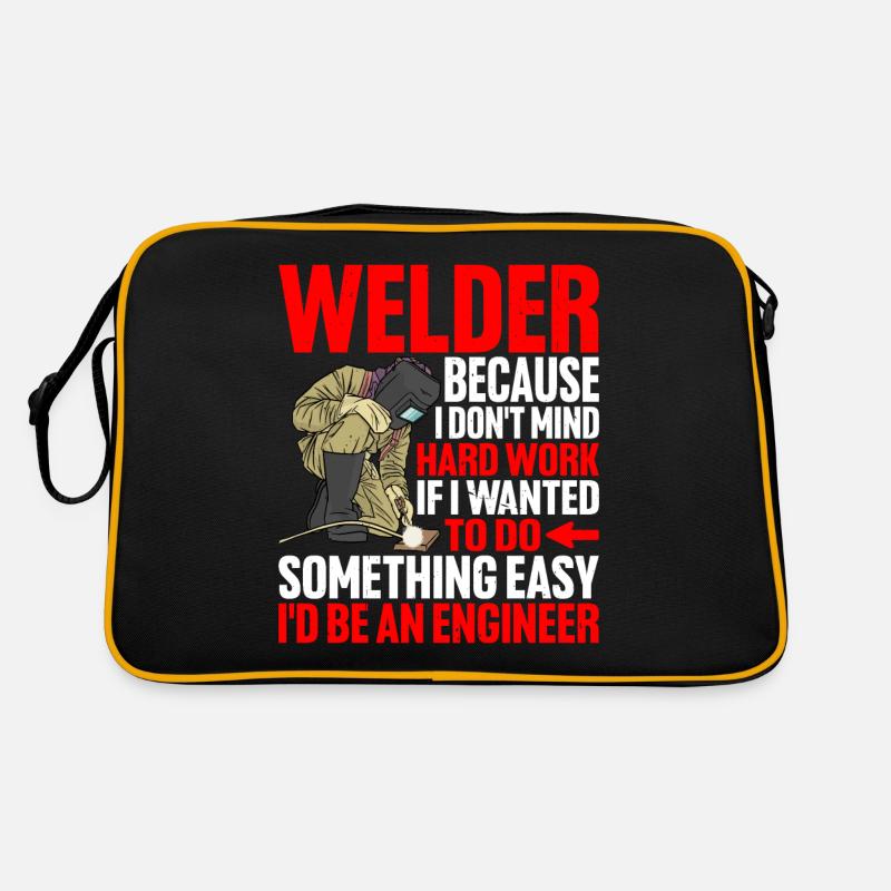 Welder, Because I Don't Mind Hard Work Retro Bag