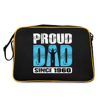 Fier papa depuis 1960 - Sac Retro - noir/or - Dos