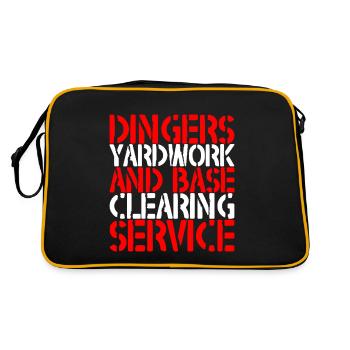 Service de débroussaillage et de déblaiement de base Dingers 2 - Sac Retro - noir/or - Dos