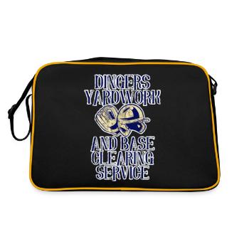 Service de débroussage et de déblaiement de base Dingers 3 - Sac Retro - noir/or - Dos