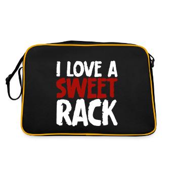 I Love A Sweet Rack - Retro Bag - black/gold - Back
