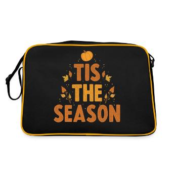 Tis The Season Pumpkin Pumpkin Gift - Retro Bag - black/gold - Back