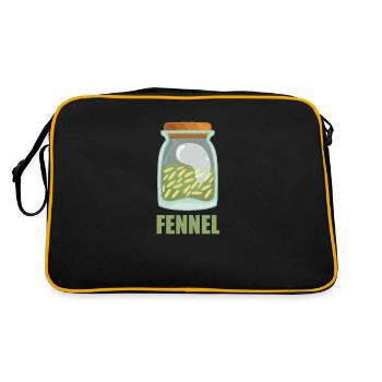 Saveur d’épices au fenouil cuisine - Sac Retro - noir/or - Dos