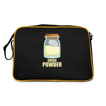 Oignon poudre épice goût cuisine - Sac Retro - noir/or - Dos