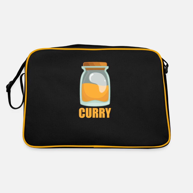 Curry Gewürz Geschmack Essen Kochen Retro Tasche