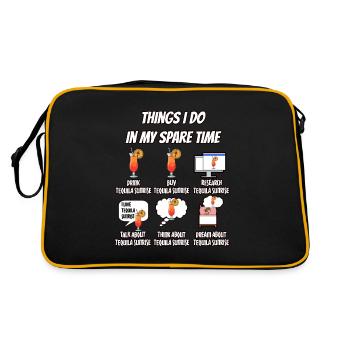 Tequila sunrise - Sac Retro - noir/or - Dos