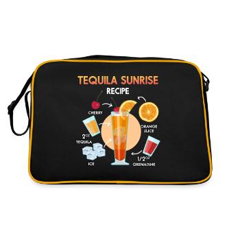 Tequila sunrise - Sac Retro - noir/or - Dos
