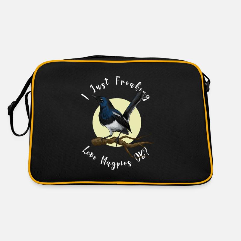 J’adore les pies. Sac Retro