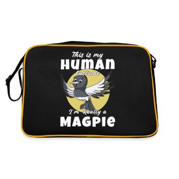 This is my human costume Im really a - Retro Bag - black/gold - Back