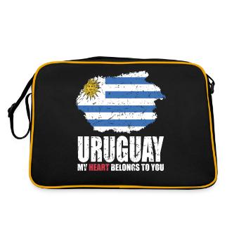 Drapeau de l’Uruguay - Sac Retro - noir/or - Dos