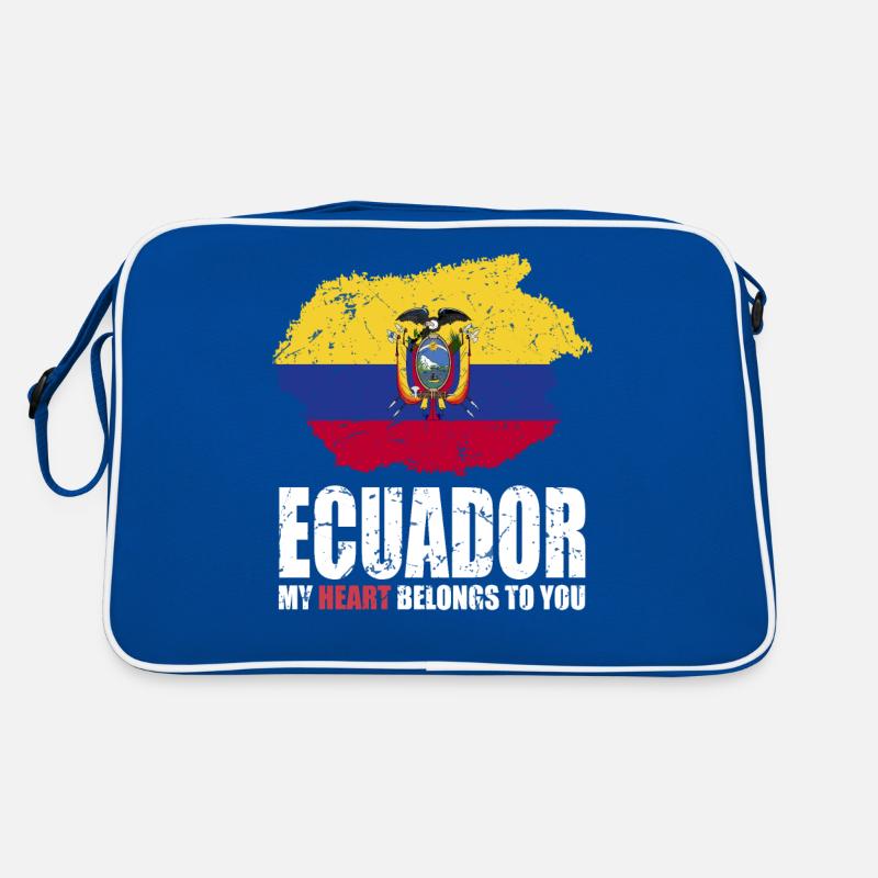 Ecuador Flag Retro Bag