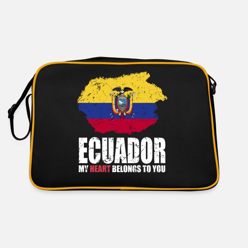 Ecuador Flag Retro Bag