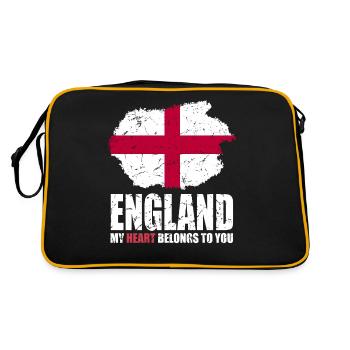 England Flag - Retro Bag - black/gold - Back