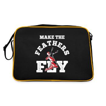 Badminton - Retro Tasche - Schwarz/Gold - Hinten