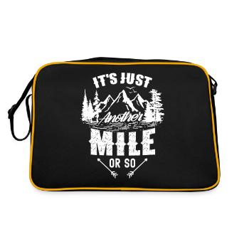 Hiking just a mile or so - Retro Bag - black/gold - Back