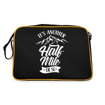 Es Ist Noch Eine Halbe Meile Oder So Wanderung - Retro Tasche - Schwarz/Gold - Hinten