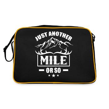 Hiking just a mile or so - Retro Bag - black/gold - Back