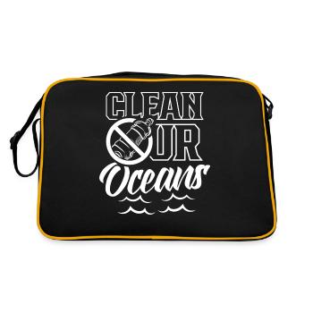 Nettoyer nos océans Sea Lake Ocean Protection - Sac Retro - noir/or - Dos