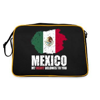 Mexico Flag - Retro Bag - black/gold - Back