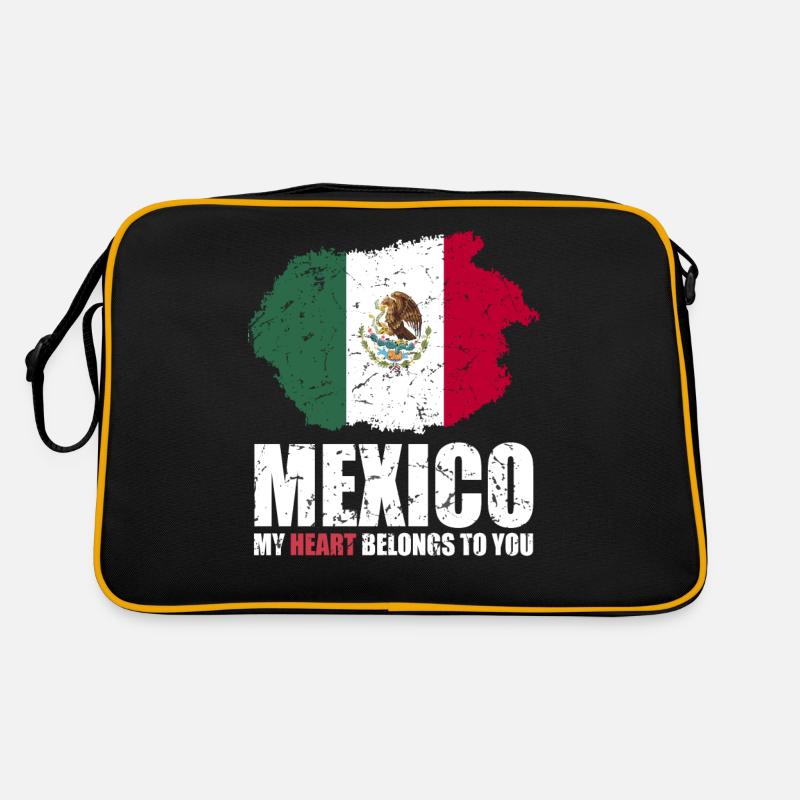 Mexico Flag Retro Bag