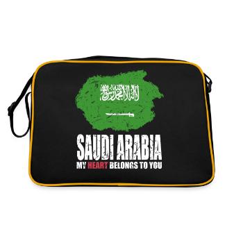 Drapeau de l’Arabie saoudite - Sac Retro - noir/or - Dos