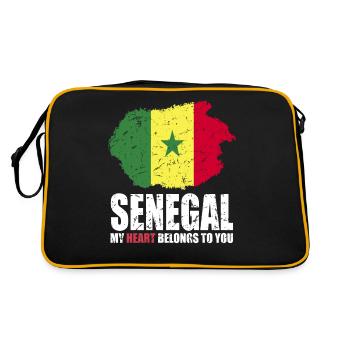 Drapeau du Sénégal - Sac Retro - noir/or - Dos