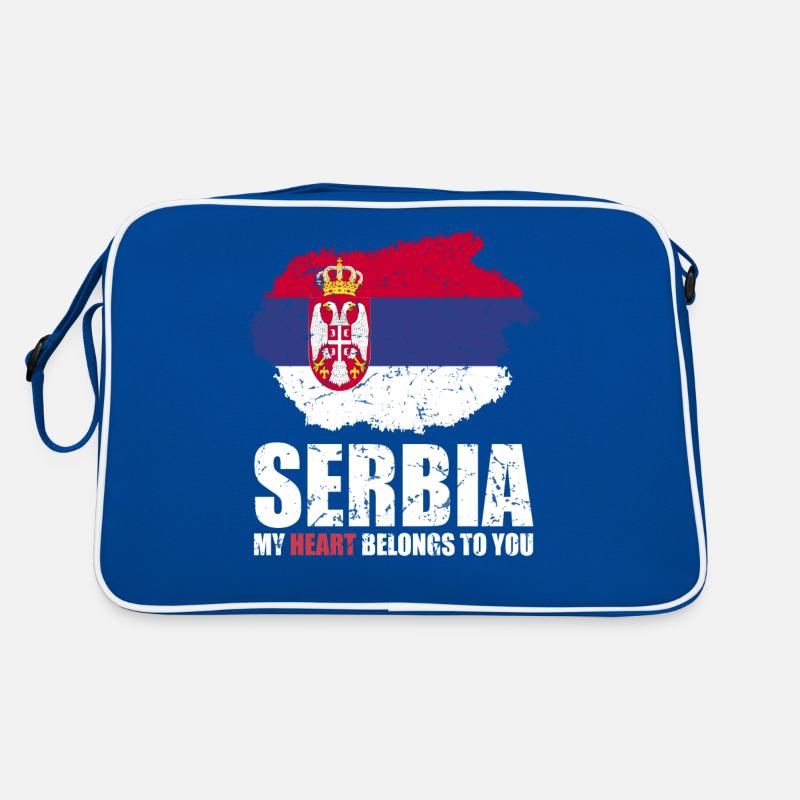 Drapeau de la Serbie Sac Retro