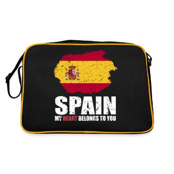Drapeau de l’Espagne - Sac Retro - noir/or - Dos