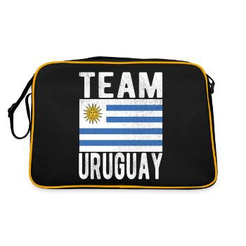 Drapeau de l’Uruguay - Sac Retro - noir/or - Dos