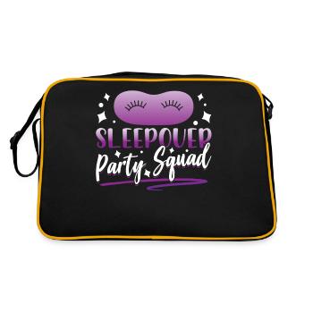Soirée pyjama Troupe Passez la nuit - Sac Retro - noir/or - Dos