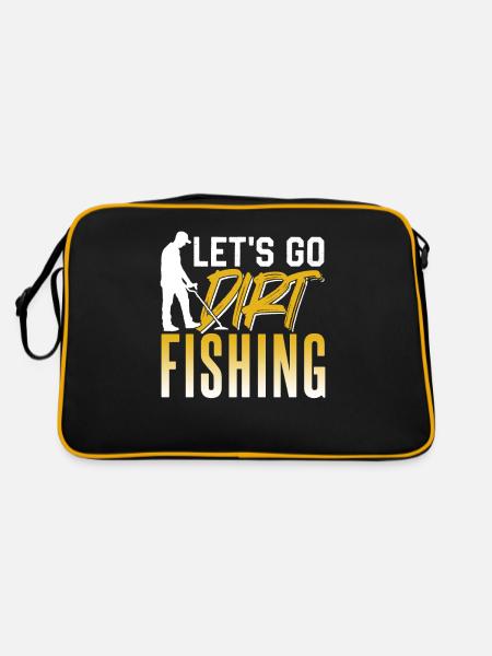 Allons à la pêche à la terre Détection de métaux - Sac Retro - noir/or - Dos