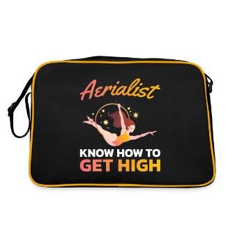 Aerial acrobats know how to get up. - Retro Bag - black/gold - Back