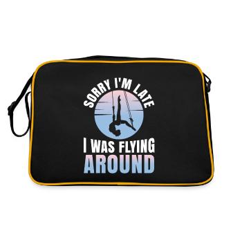 Sorry I'm late, I aerial - Retro Bag - black/gold - Back