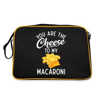 Snack Cheese Lover Cheese Gift - Sac Retro - noir/or - Dos